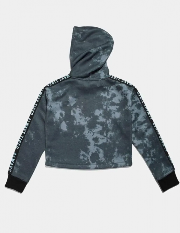 Hoodie Dip-dye dengan Pola Zizag